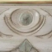LBO2-Antiqued White Lacquered with Gold and Green
